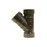 ADS HDPE Corrugated External Snap Wye Black 4 in.