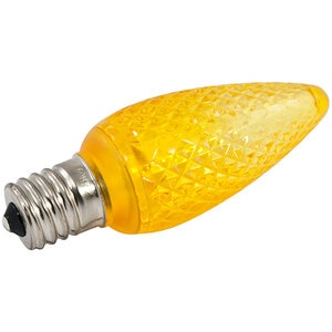 American Lighting LED C9 Dimmable E17 Base Faceted Yellow