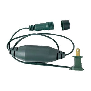 American Lighting Comm Grade LED Light String Power Adapter 4A Green 20AWG Wire 120V Stk Plug 3A Fuse Coax Con