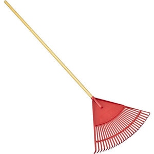 Corona Red Leaf Rake 24 in. Poly Head 48 in. Wood Handle