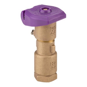 Hunter Quick Coupling Valve 1 in. FIPT Inlet 2 pc. Body 1 Slot with Reclaimed Purple Rubber Locking Cover
