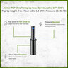 Hunter PGP Ultra 4 Pop Up Sprinkler 1.5 in. w/ Nozzle Pressure Regulating Check Valve 50 Degree - 360 Degree 29 in. - 32 in.
