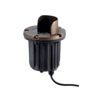 Kichler 15496 In-Ground Light Brass Housing 7W MR16 Bi-Pin Lamp 12V Centennial Brass Finish 5 in. x 5 in.