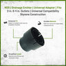 NDS Drainage Emitter Universal Adapter