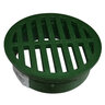NDS Drain Grate Round Green 4 in.