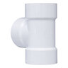 NDS PVC S&D Tee HUB x HUB x HUB White 3 in.