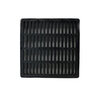 NDS Drain Grate Square Polyolefin Black 12 in.