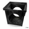 NDS Drain Basin Square Black Plastic 2-Outlet 24 in. x 24 in.