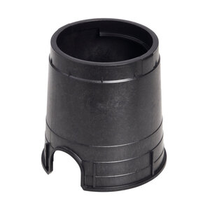 NDS 6 in. Round Standard Series Valve Box, 9 in. Height, Black