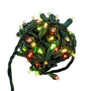 Equipt Holiday 5MM Light Strand Multi LED 70 Lights – 4 in. Spacing