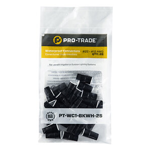 Pro-Trade Black/White Wire Connector 25 pc. Bag