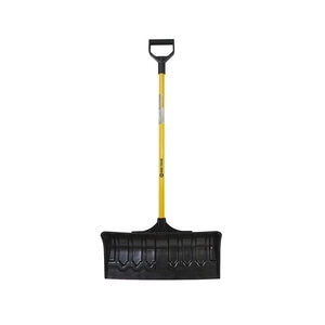 Pro-Trade Poly Pusher Snow Shovel D-Grip Steel Handle 24 in. No Wear Strip