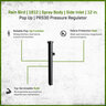 Rain Bird 1812 Spray Body Side Inlet 12 in. Pop Up with PRS30 Pressure Regulator