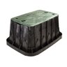 Rain Bird Valve Box Rectangle 22.5 in. L x 13.0 in. W x 15.0 in. H Black Box/Green Lid 2-Lock VB Specification Series