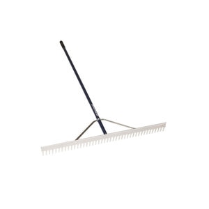 Seymour Midwest Field/Aggregate Rake 48 in. Head 66 in. Blue Powder-Coated Aluminum Handle