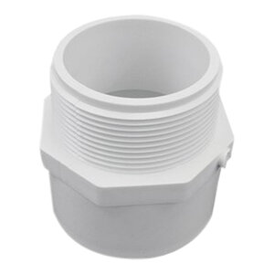 Sch 40 PVC Reducing Male Adapter 2 in. x 2-1/2 in. MIPT x Socket
