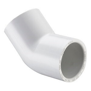 Sch 40 PVC 45 Degree Elbow 6 in. Socket