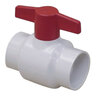 Spears Cold Water Ball Valve Socket 125 PSI 2 in. PVC w/ Red Handle & Epdm O - Rings