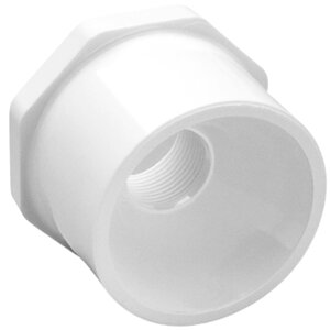 Sch 40 PVC Reducer Bushing Flush Style 3 in. x 1 in. Spigot x FIPT