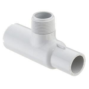 Sch 40 PVC Manifold Tee 1 in. Spigot x Socket x MIPT