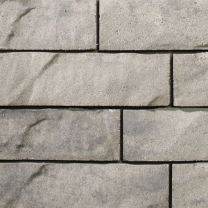 Techo-Bloc Brandon Double-Sided Wall Shale Grey 180 mm 7-1/16 in. x 9-13/16 in. (20.44 sq. ft./pallet)