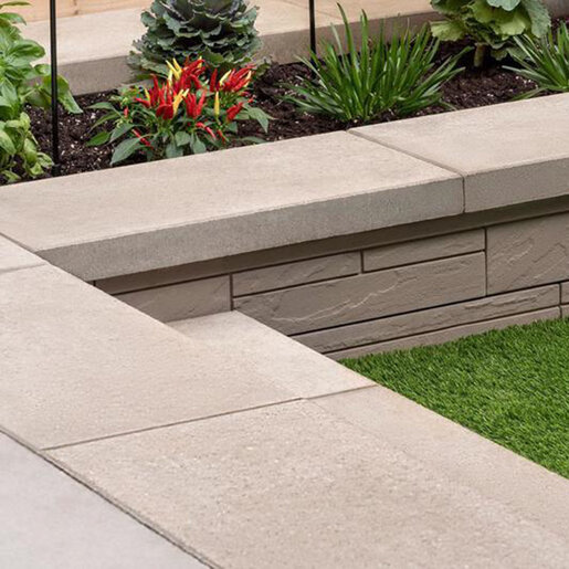 Techo-Bloc Raffinato Wall Cap Double-Sided Smooth Greyed Nickel 14 in ...