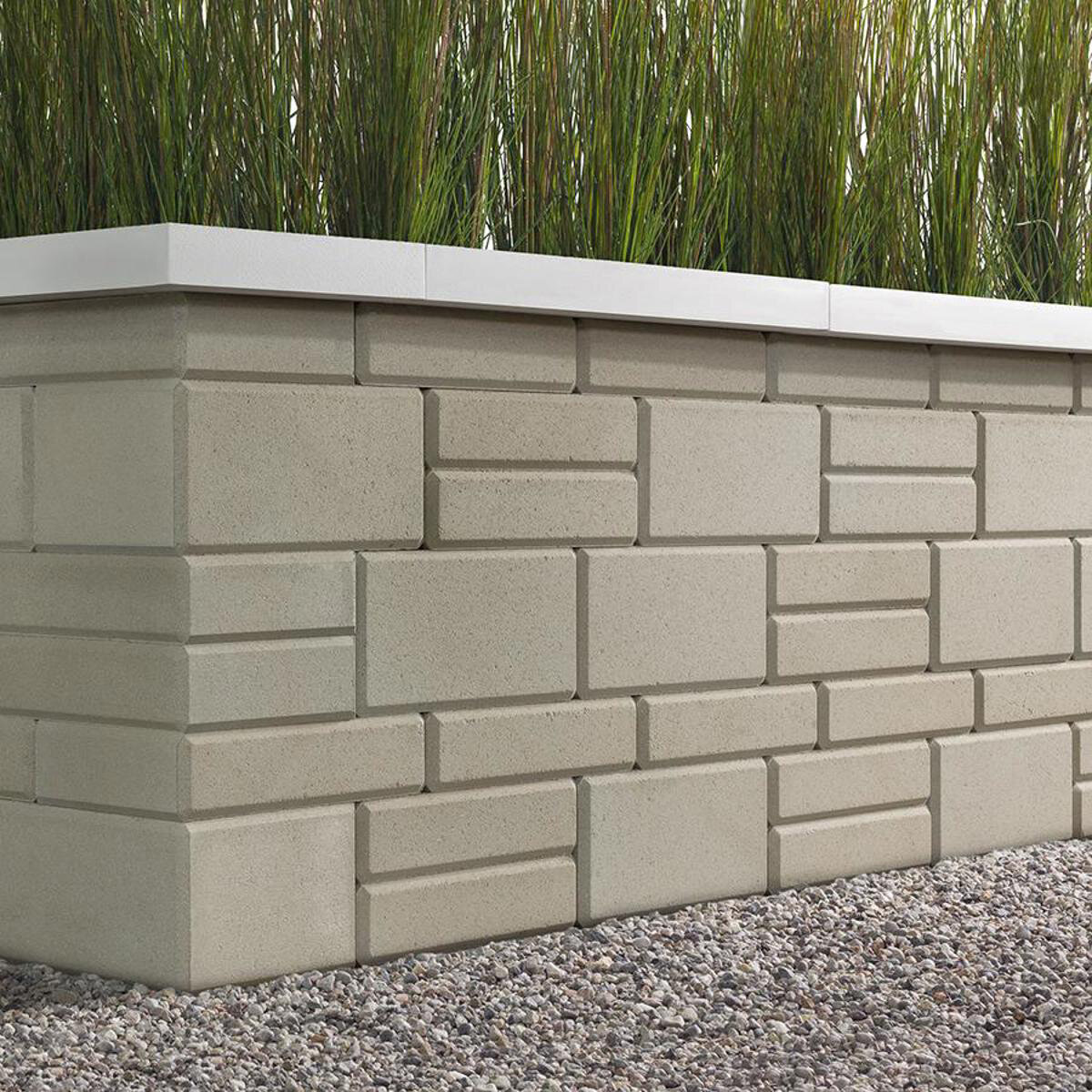 Techo-Bloc Raffinato 180 Wall Unit Smooth Beige Cream 180 mm (32 pc ...