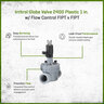 Irritrol Globe Valve 2400 Plastic 1 in. w/ Flow Control FIPT x FIPT
