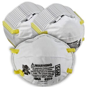 3M Particulate Respirator Mask N95 White Standard 8210
