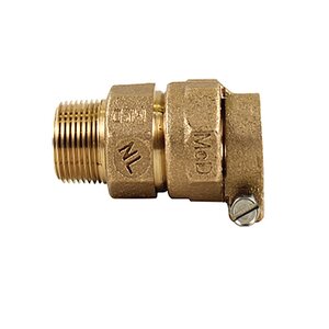 A.Y. McDonald Straight Adapter 74753-33 Brass 1 in. IPS Compression x MNPT