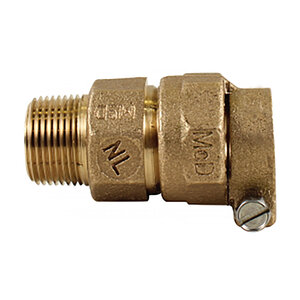 A.Y. McDonald Coupler Brass Lead Free 2 in. PEP Compression x Mipt