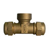 Brass Tee 1 in. Cts Comp x 1 in. Fipt