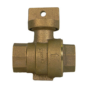 McDonald Curb Stop And Waste Lead Free Valve 1 in. 