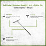 Soil Probe Stainless Steel 21 in. L x 3/4 in. Dia.