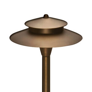 ABR Lighting Matteo Series Brass Path Light Hat 8.5 in. x 23 in. Height 23 in.