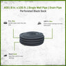 ADS 6 in. x 100 ft. Single Wall Pipe Perforated w/ Black Sock