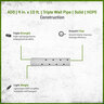 ADS 4 in. x 10 ft. Triple Wall Pipe Solid
