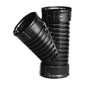 ADS Wye Horizontal Black HDPE 12 in.