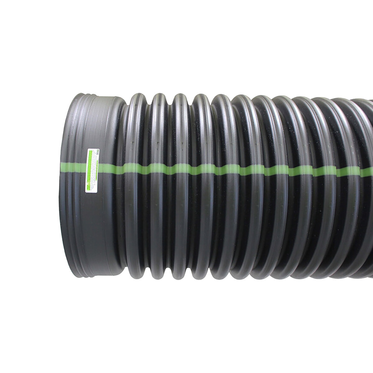 ADS 8 in. x 20 ft. Dual Wall Pipe Solid Bell End Highway Water Tight ...