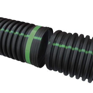 ADS Drain Pipe Dual Wall N-12 WTIB Solid 18 in. x 20 ft. L