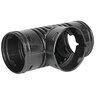 ADS HDPE Corrugated External Snap Tee Black 3 in.