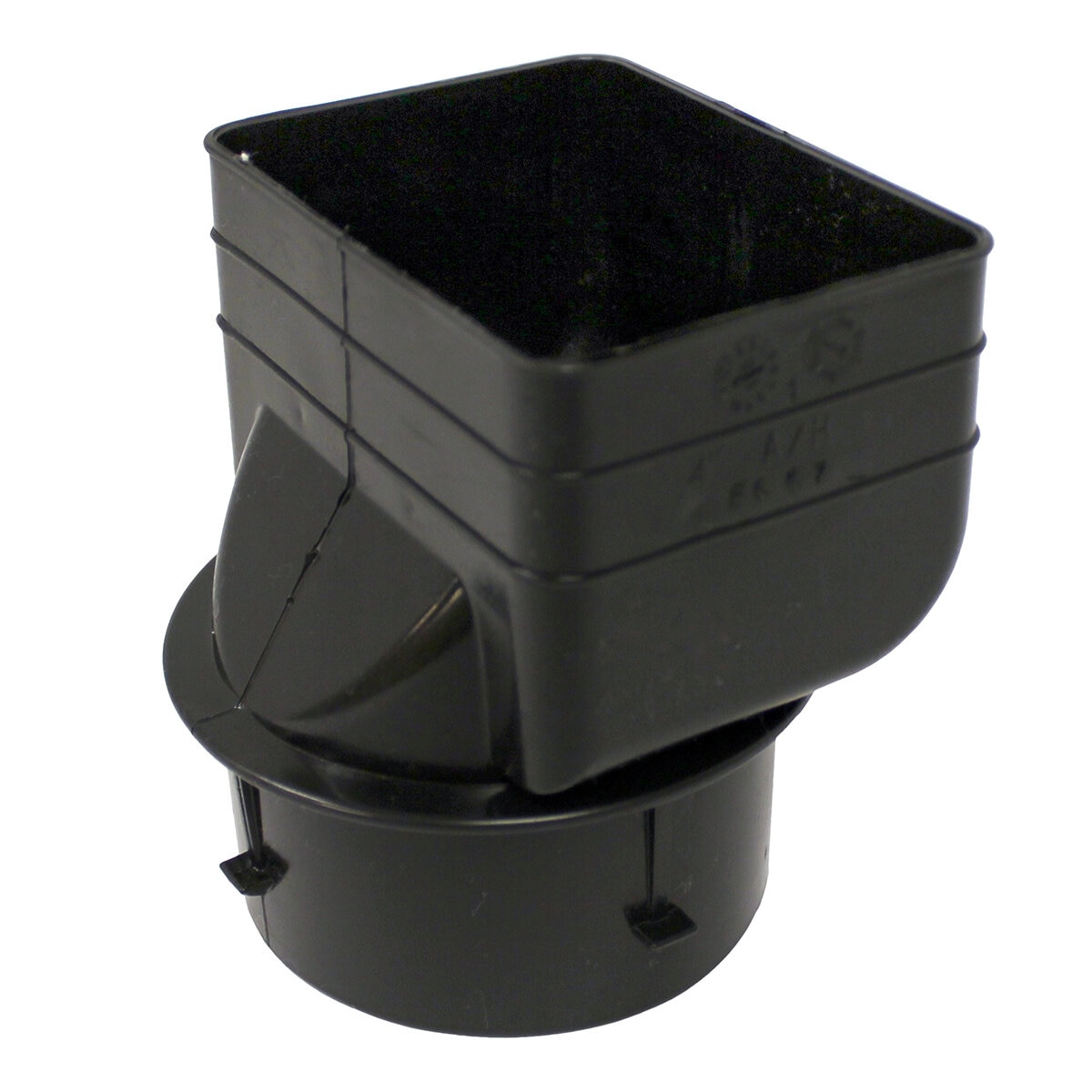 ADS Downspout Adapter, Black HDPE Connector | SiteOne