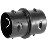 ADS HDPE Corrugated Internal Snap Coupler Black 6 in.