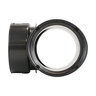 ADS HDPE Corrugated External Snap Tee Black 3 in.