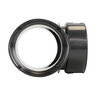 ADS HDPE Corrugated External Snap Tee Black 3 in.