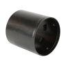 ADS HDPE Corrugated External Snap Coupler Black 3 in.