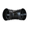 ADS HDPE Corrugated External Snap 90 Degree Elbow Black 3 in.