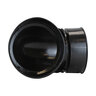 ADS HDPE Corrugated External Snap 90 Degree Elbow Black 3 in.