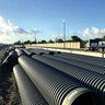 ADS 4 in. x 10 ft. Single Wall Pipe Perforated Spigot End