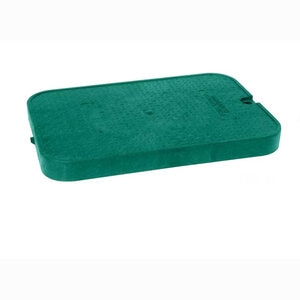 Valve Box 12 in. Jumbo Cover Only Green Lid Only